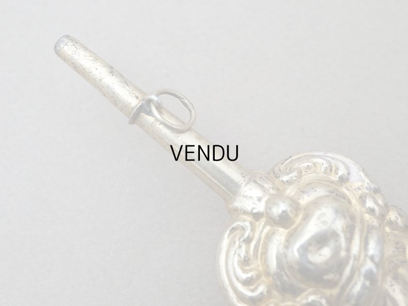 画像3: ＊蚤の市＊19世紀 アンティーク ラトル ゴールドコーティング シルバー製  マザーオブパール