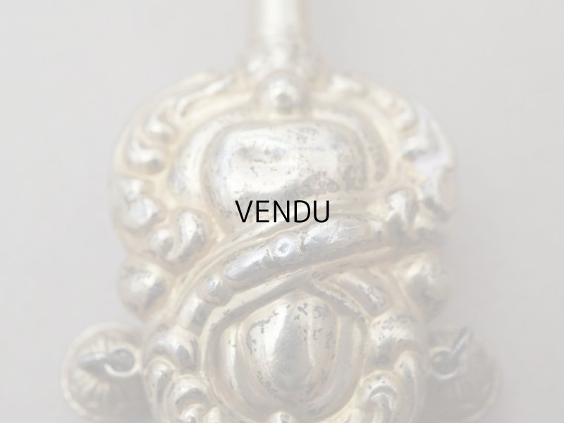 画像6: ＊蚤の市＊19世紀 アンティーク ラトル ゴールドコーティング シルバー製  マザーオブパール