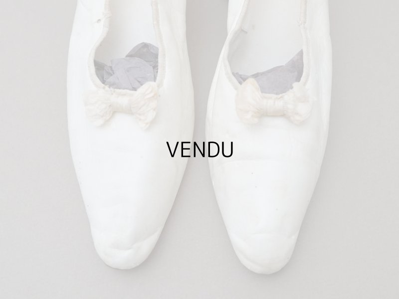 画像2: ＊蚤の市＊アンティーク ウエディングシューズ ルーブル百貨店