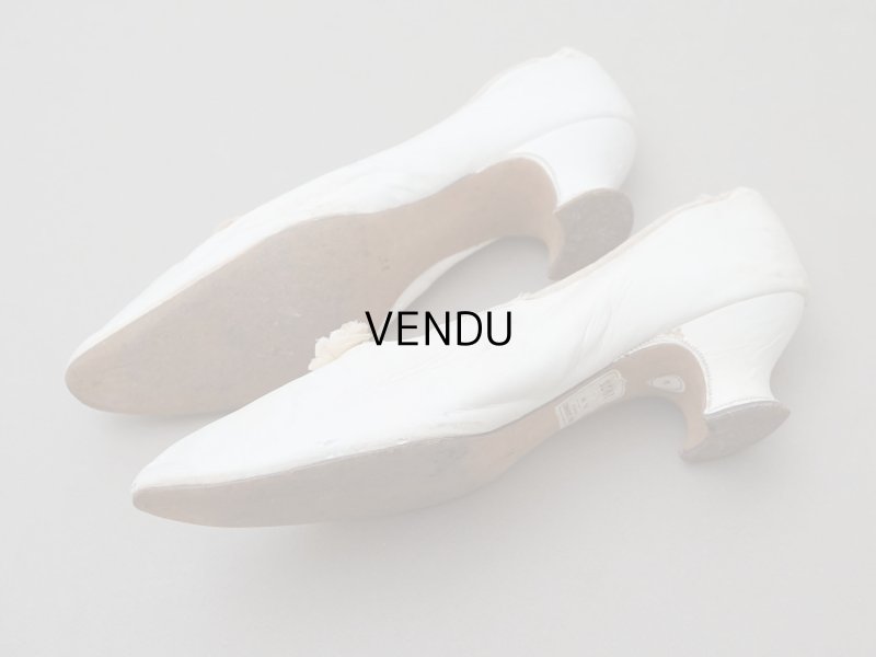 画像6: ＊蚤の市＊アンティーク ウエディングシューズ ルーブル百貨店