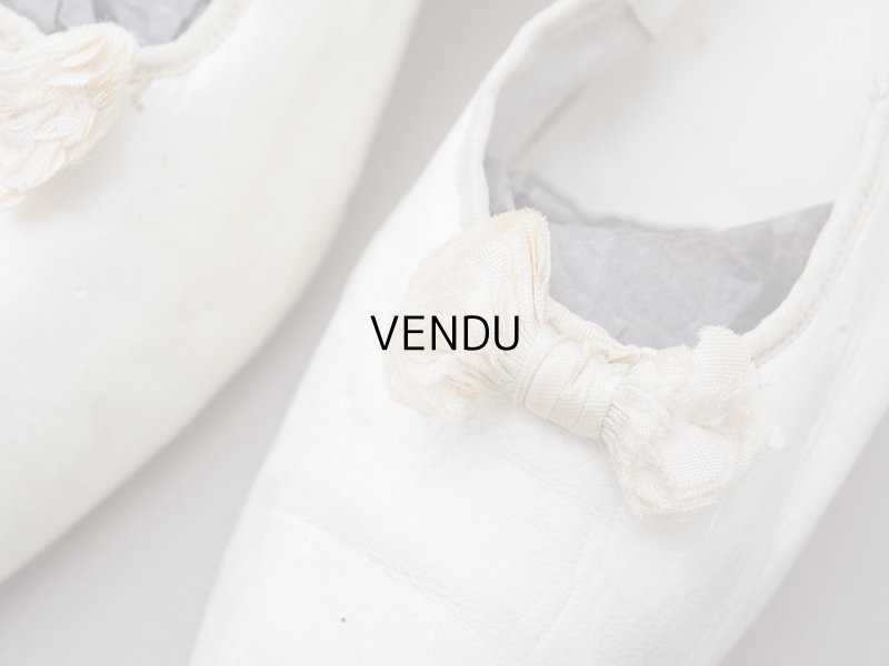 画像3: ＊蚤の市＊アンティーク ウエディングシューズ ルーブル百貨店