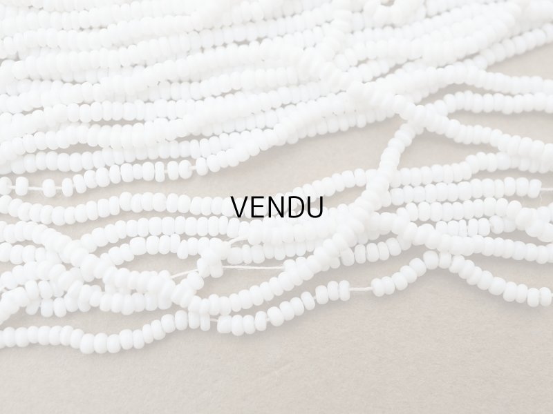 画像4: アンティーク シードビーズ ホワイト 1cm=10粒 84〜91g キャビアビーズ マイクロビーズ