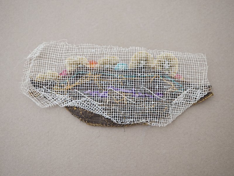 画像9: アンティーク シルク製 ロココモチーフ フラワーバスケット