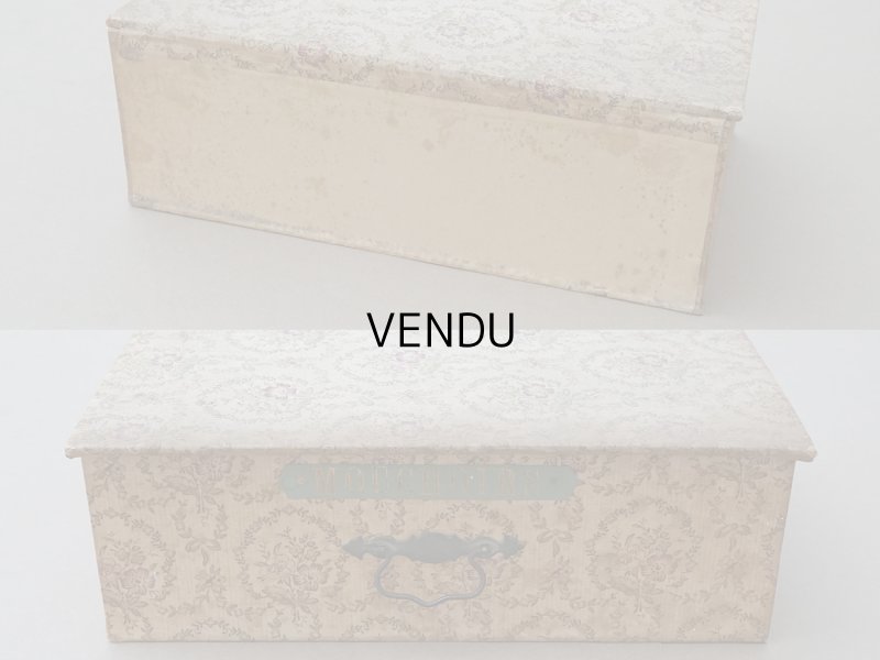 画像9: アンティーク カルトナージュボックス ハンカチ入れ チェストの引き出し MONCHOIRS