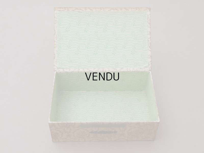 画像11: アンティーク カルトナージュボックス ハンカチ入れ チェストの引き出し MONCHOIRS