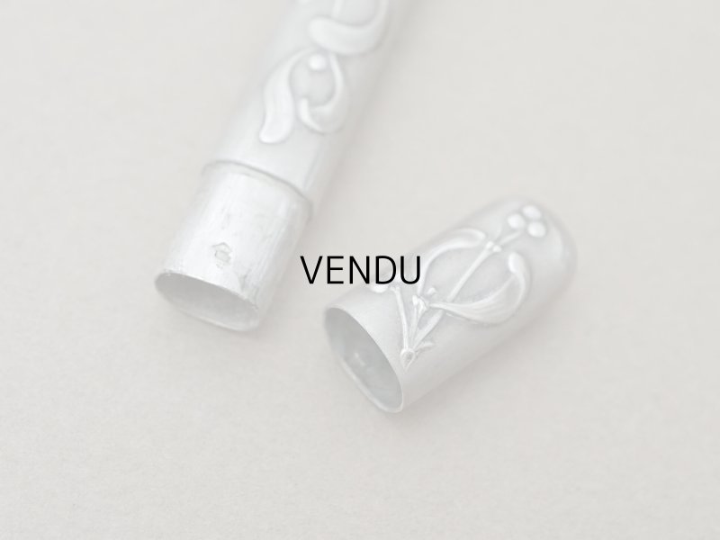 画像5: 1900年頃 アンティーク ヤドリギ シルバー製 ニードルケース  裁縫道具