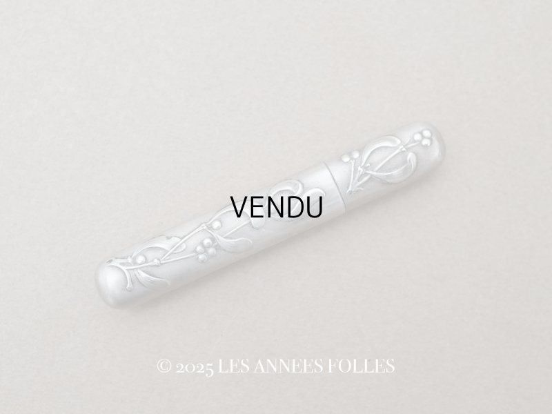 画像1: 1900年頃 アンティーク ヤドリギ シルバー製 ニードルケース  裁縫道具