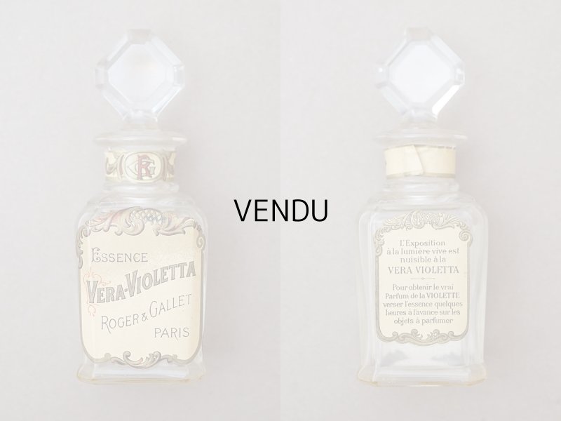 画像2: アンティーク パフュームボトル 香水瓶 VERA VIOLETTA - ROGER&GALLET PARIS -