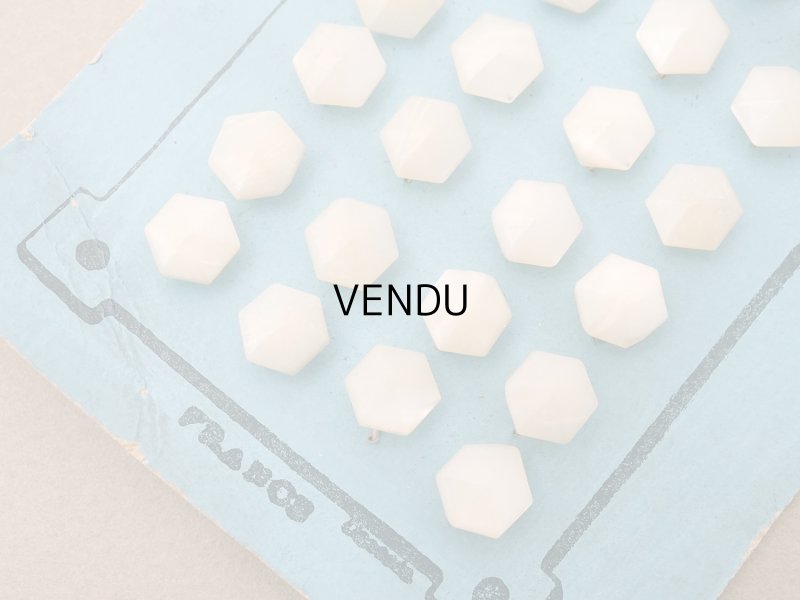 画像6: アンティーク シェルボタン 六角形 8mm 20ピース 