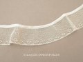アンティーク プリーツレース 4.5cm幅 エクリュ