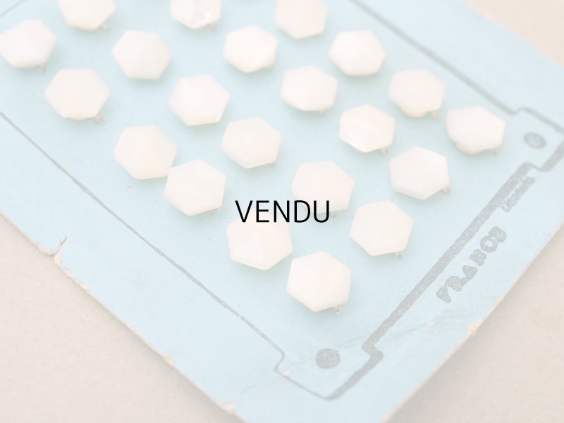 画像7: アンティーク シェルボタン 六角形 8mm 20ピース 