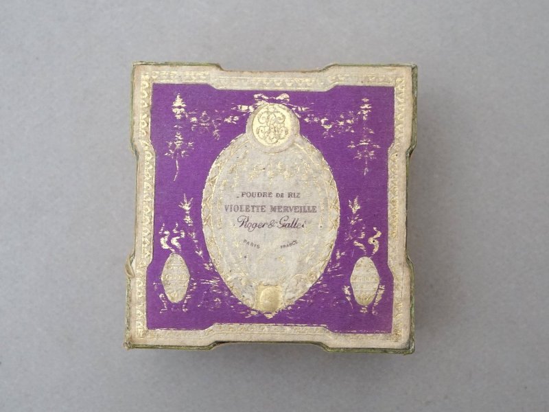 画像2: アンティーク 菫のパウダーボックス POUDRE DE RIZ VIOLETTE MERVEILLES - ROGER & GALLET PARIS -
