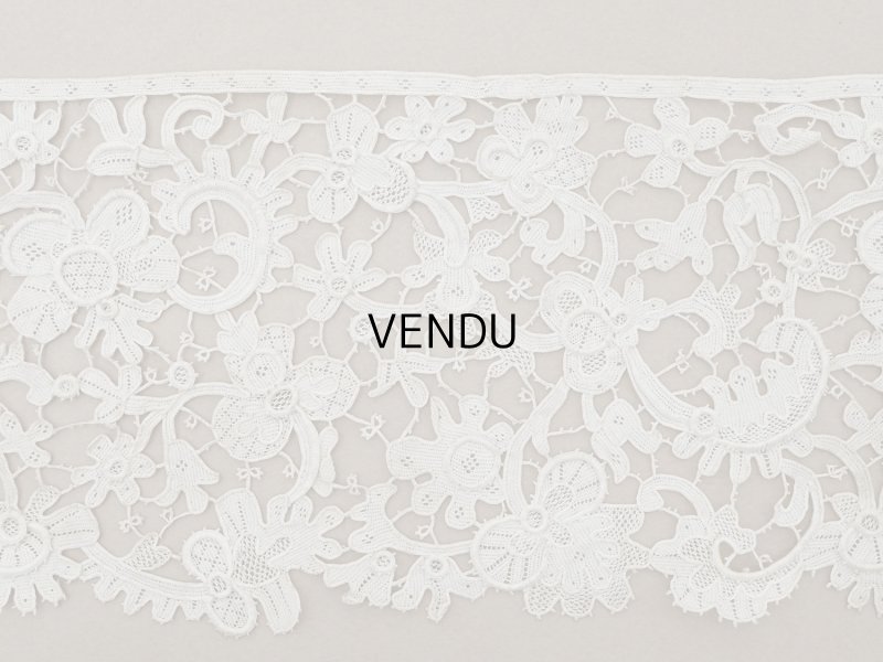 画像4: 17世紀 アンティーク グロ・ポワン・ド・ヴニーズ 41cm 11.7cm幅 ヴェネチアンレース