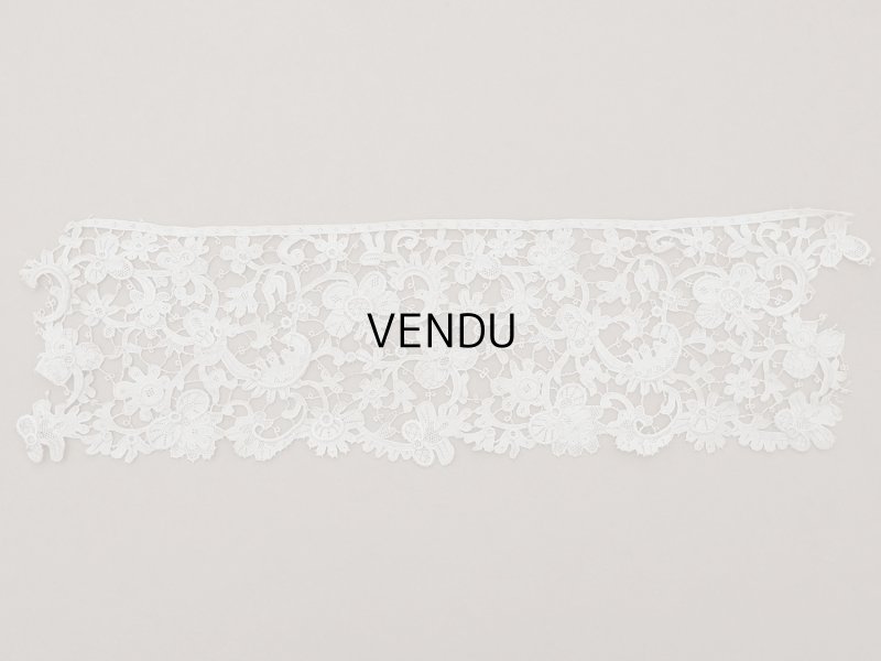 画像6: 17世紀 アンティーク グロ・ポワン・ド・ヴニーズ 41cm 11.7cm幅 ヴェネチアンレース