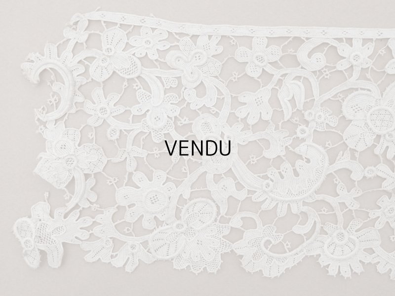 画像3: 17世紀 アンティーク グロ・ポワン・ド・ヴニーズ 41cm 11.7cm幅 ヴェネチアンレース