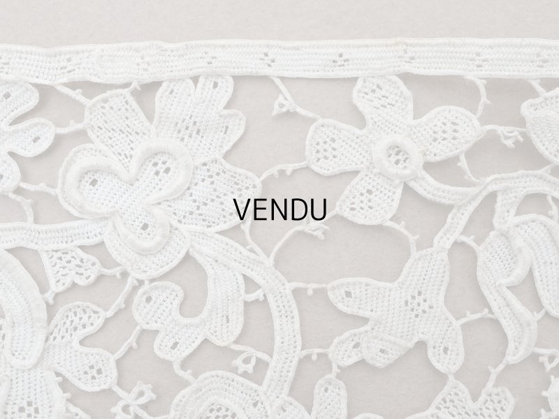 画像10: 17世紀 アンティーク グロ・ポワン・ド・ヴニーズ 41cm 11.7cm幅 ヴェネチアンレース
