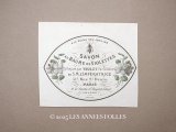19世紀 アンティーク 菫のパフュームラベル  SAVON AUX BAUME DE VIOLETTES DES ALPES - VIOLET PARIS -