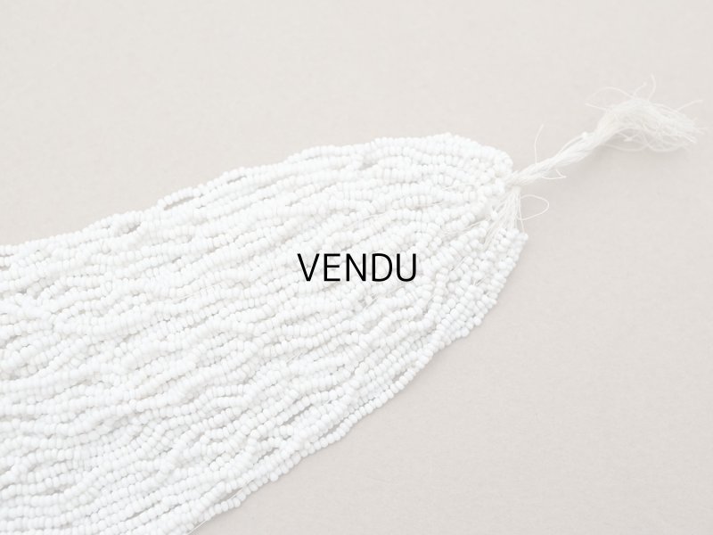 画像3: アンティーク シードビーズ ホワイト 1cm=11粒 キャビアビーズ マイクロビーズ