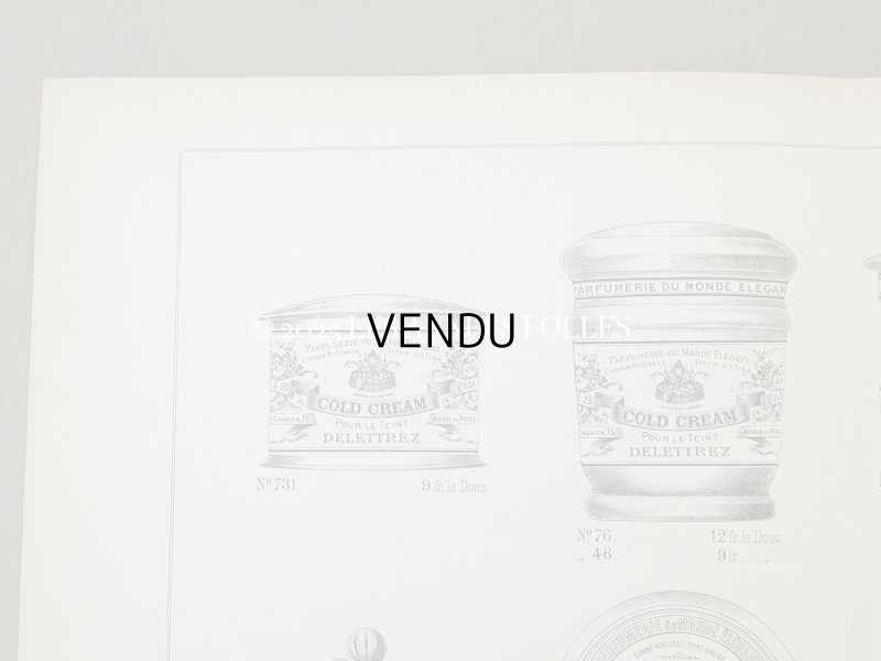 画像2: アンティーク パフュームリーのデザイン画  PLANCHE 26 - DELETTREZ PARIS -