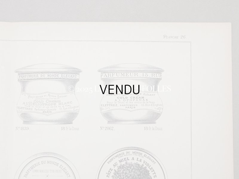 画像3: アンティーク パフュームリーのデザイン画  PLANCHE 26 - DELETTREZ PARIS -