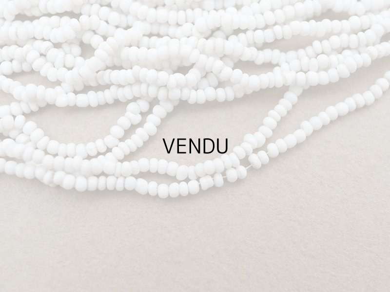 画像4: アンティーク シードビーズ ホワイト 1cm=11粒 キャビアビーズ マイクロビーズ