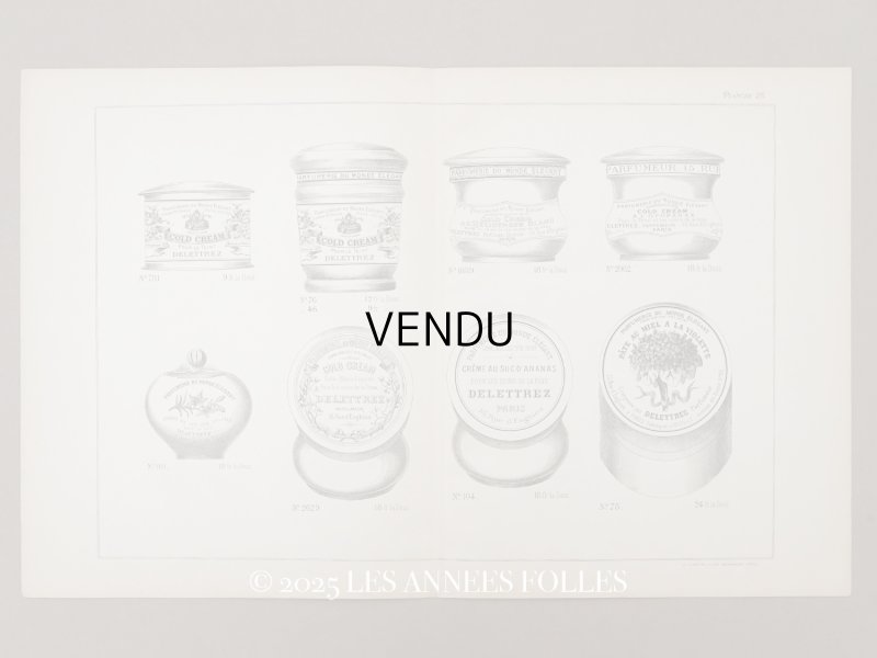 画像1: アンティーク パフュームリーのデザイン画  PLANCHE 26 - DELETTREZ PARIS -