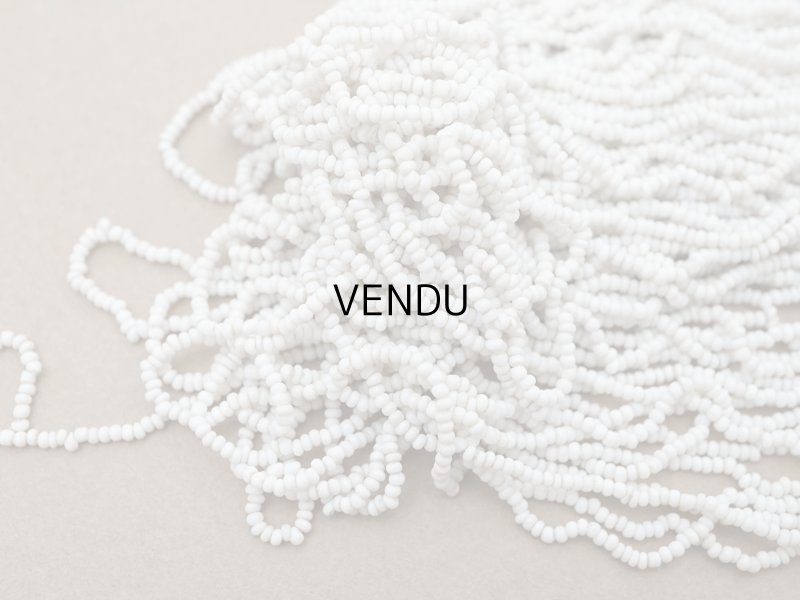 画像6: アンティーク シードビーズ ホワイト 1cm=11粒 キャビアビーズ マイクロビーズ