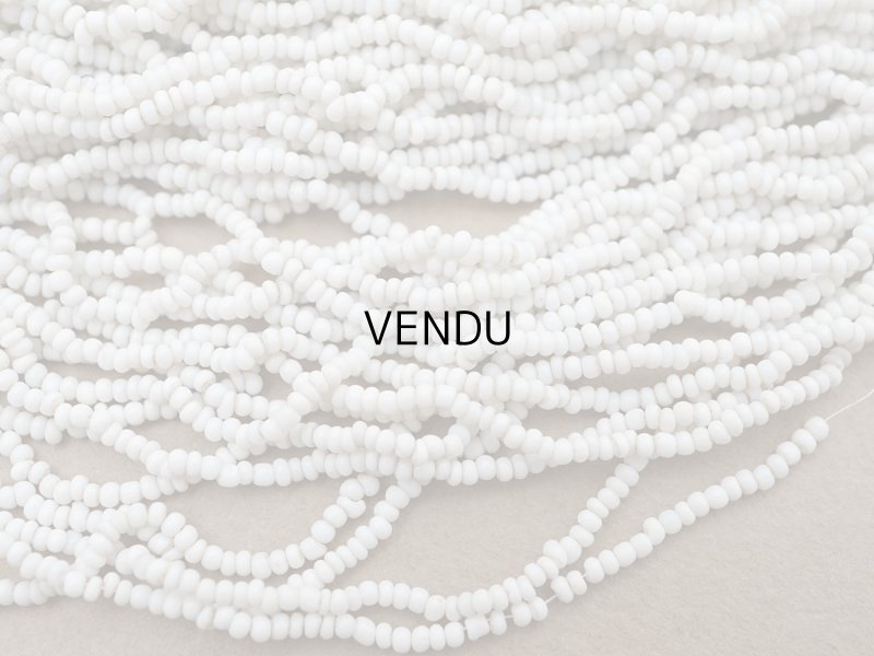 画像5: アンティーク シードビーズ ホワイト 1cm=11粒 キャビアビーズ マイクロビーズ