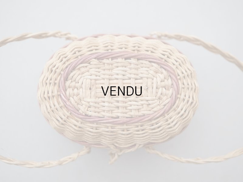 画像6: アンティーク ドール用 パニエ ボルドーのライン入り