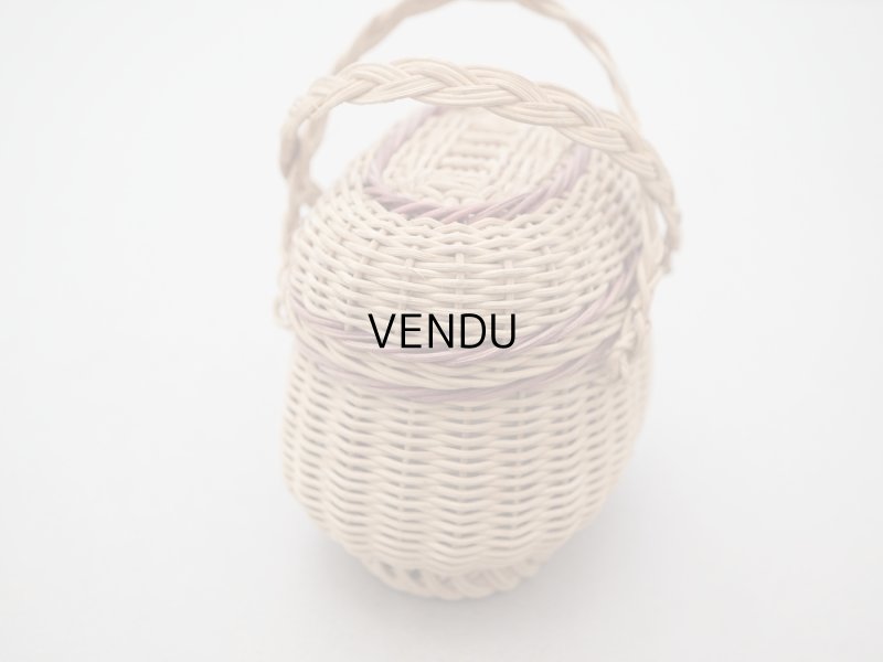 画像9: アンティーク ドール用 パニエ ボルドーのライン入り