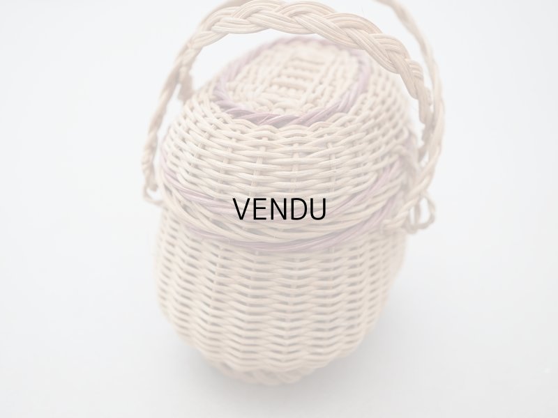 画像10: アンティーク ドール用 パニエ ボルドーのライン入り