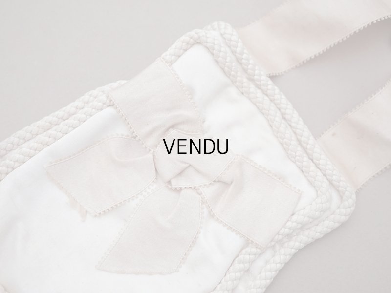 画像3: 1900年頃 アンティーク シルク製 初聖体のオモニエール パウダーピンク