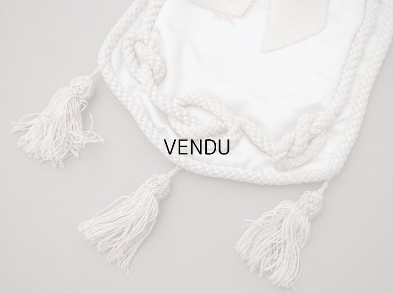 画像4: 1900年頃 アンティーク シルク製 初聖体のオモニエール パウダーピンク