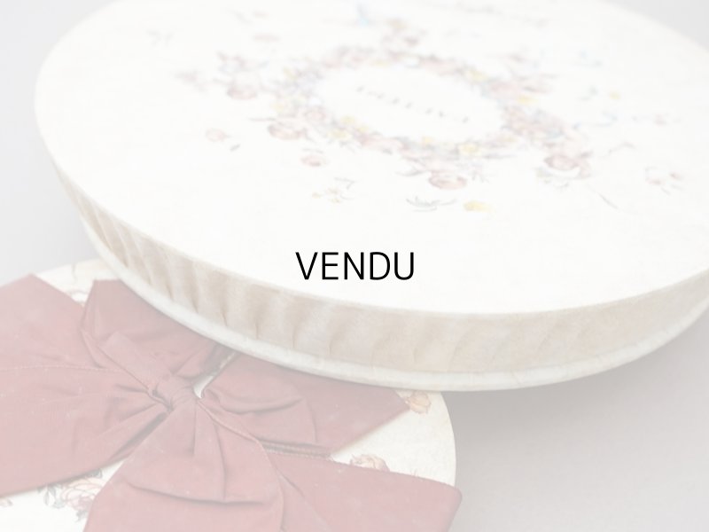 画像8: 1955年 アンティーク 天使＆薔薇のリース バテムのお菓子箱 (M)