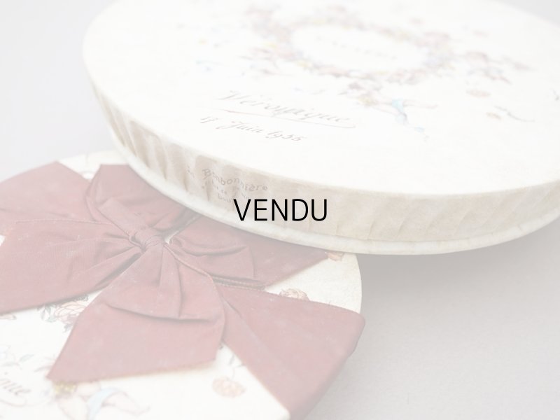 画像7: 1955年 アンティーク 天使＆薔薇のリース バテムのお菓子箱 (M)