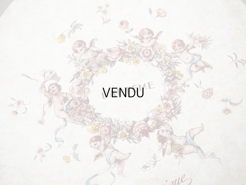 画像4: 1955年 アンティーク 天使＆薔薇のリース バテムのお菓子箱 (M)