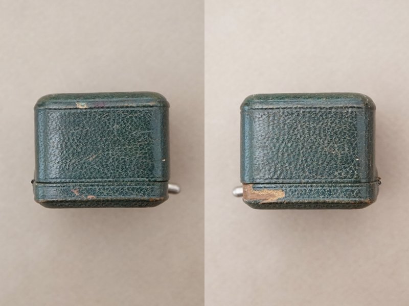 画像10: 19世紀 アンティーク 本革製 リングボックス イニシャル 【MC】 ジュエリーボックス