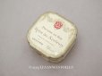 画像1: アンティーク 薔薇＆リボンのガーランド パウダーボックス ルーブル百貨店 POUDRE DE RIZ REINE DES SENTEURS - GRANDS MAGASINS DU LOUVRE PARIS - (1)