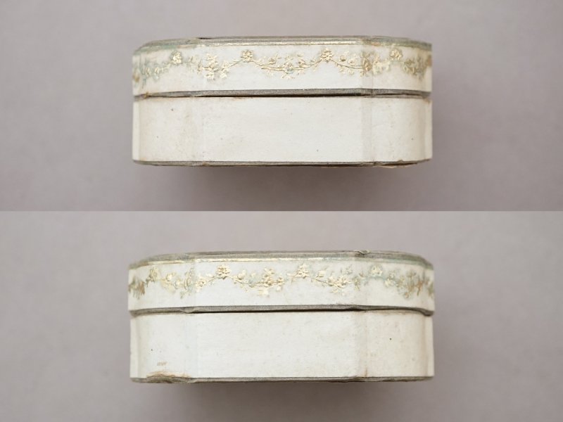 画像4: アンティーク 薔薇＆リボンのガーランド パウダーボックス ルーブル百貨店 POUDRE DE RIZ REINE DES SENTEURS - GRANDS MAGASINS DU LOUVRE PARIS -