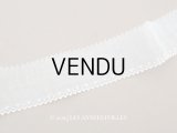 アンティーク スカラップレース 刺繍入り コットンオーガンジー 4.8cm幅 4.95m