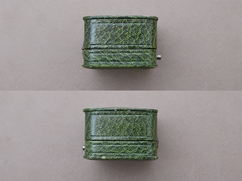 画像8: アンティーク リングボックス 金彩入り グリーン ジュエリーボックス 