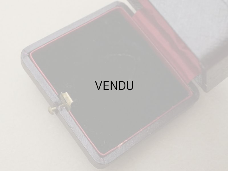 画像3: アンティーク ジュエリーボックス  金彩入り チョコレートブラウン＆レッド