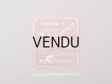 アンティーク パンジーのパフュームラベル - JN.GIRAND FILS GRASSE -