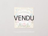 アンティーク 草花のパフュームラベル EXTRAIT CONCENTRE AUX FLEURS MIMOSA - HONORE PAYAN -