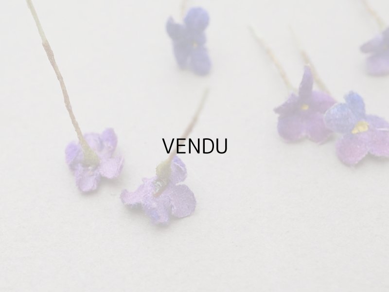 画像4: アンティーク 勿忘草の小さな布花 マーブル 12ピースのセット 約13mm