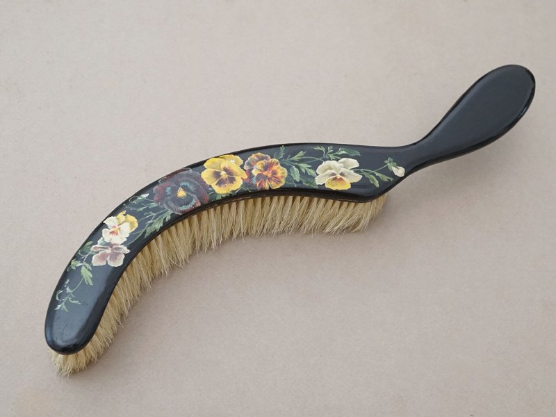 画像3: 19世紀 アンティーク パンくず取り パンジー柄