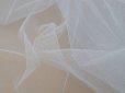 画像2: アンティーク チュールレース地 135×140cm スモーキーブルー (2)