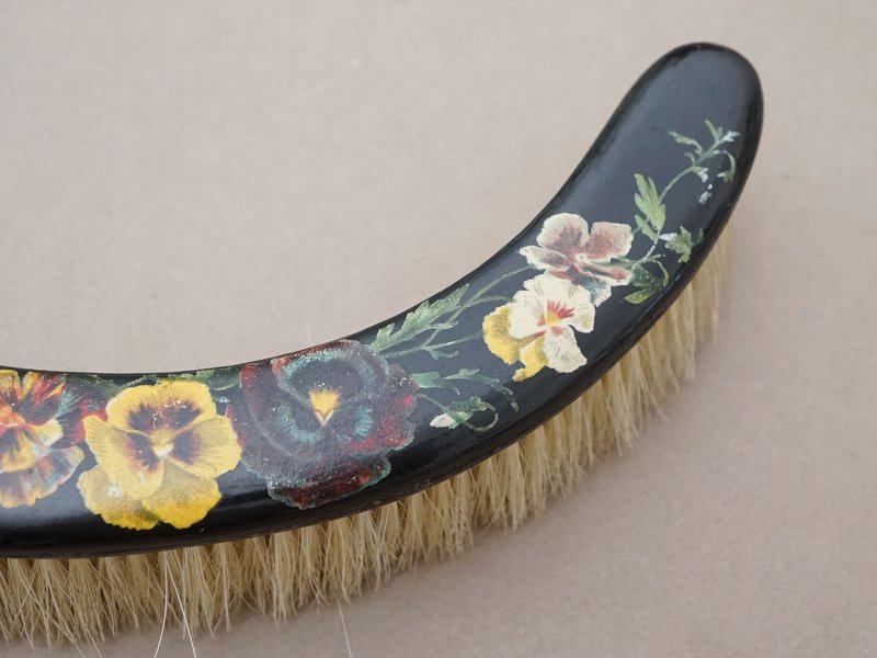 画像4: 19世紀 アンティーク パンくず取り パンジー柄