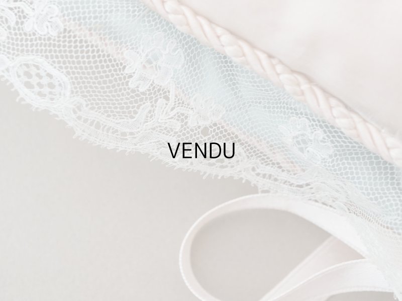 画像17: アンティーク ハンキーケース モノグラム＆草花のホワイトワーク ハンカチ用ポシェット シルクサテン＆レース 