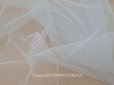 画像1: アンティーク チュールレース地 135×140cm スモーキーブルー (1)